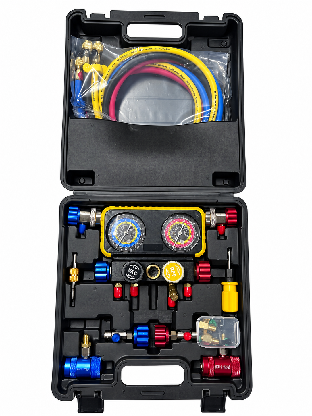 HyChill  Minus 30 - Duo 425g x 2 Cans + Tap + Manifold & Vacuum Set - R134a