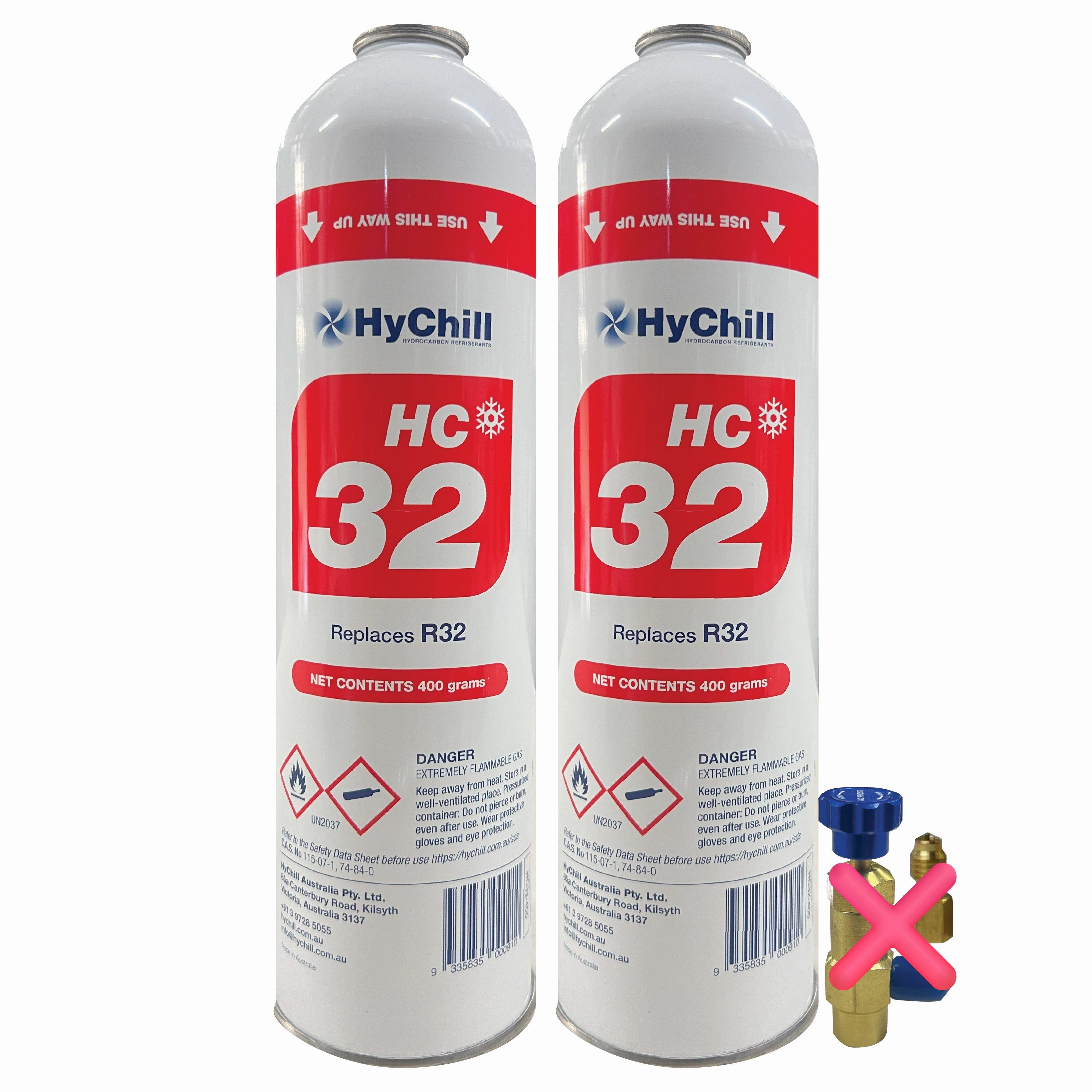 Hychill HC32 - Duo Pack - R32 alternative - Easy to use