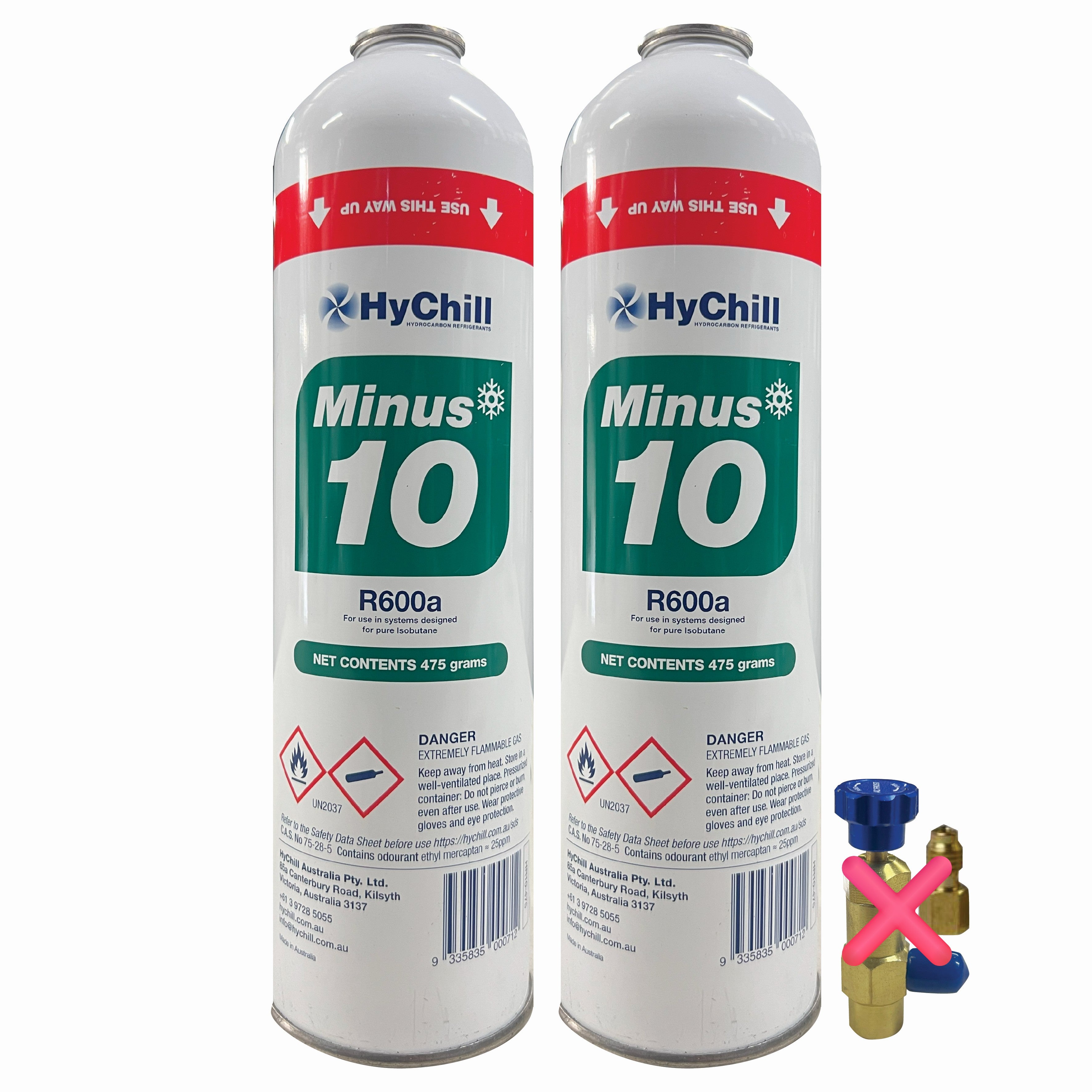 Hychill Minus10 Duo Pack – R600a Refrigerant Replacement