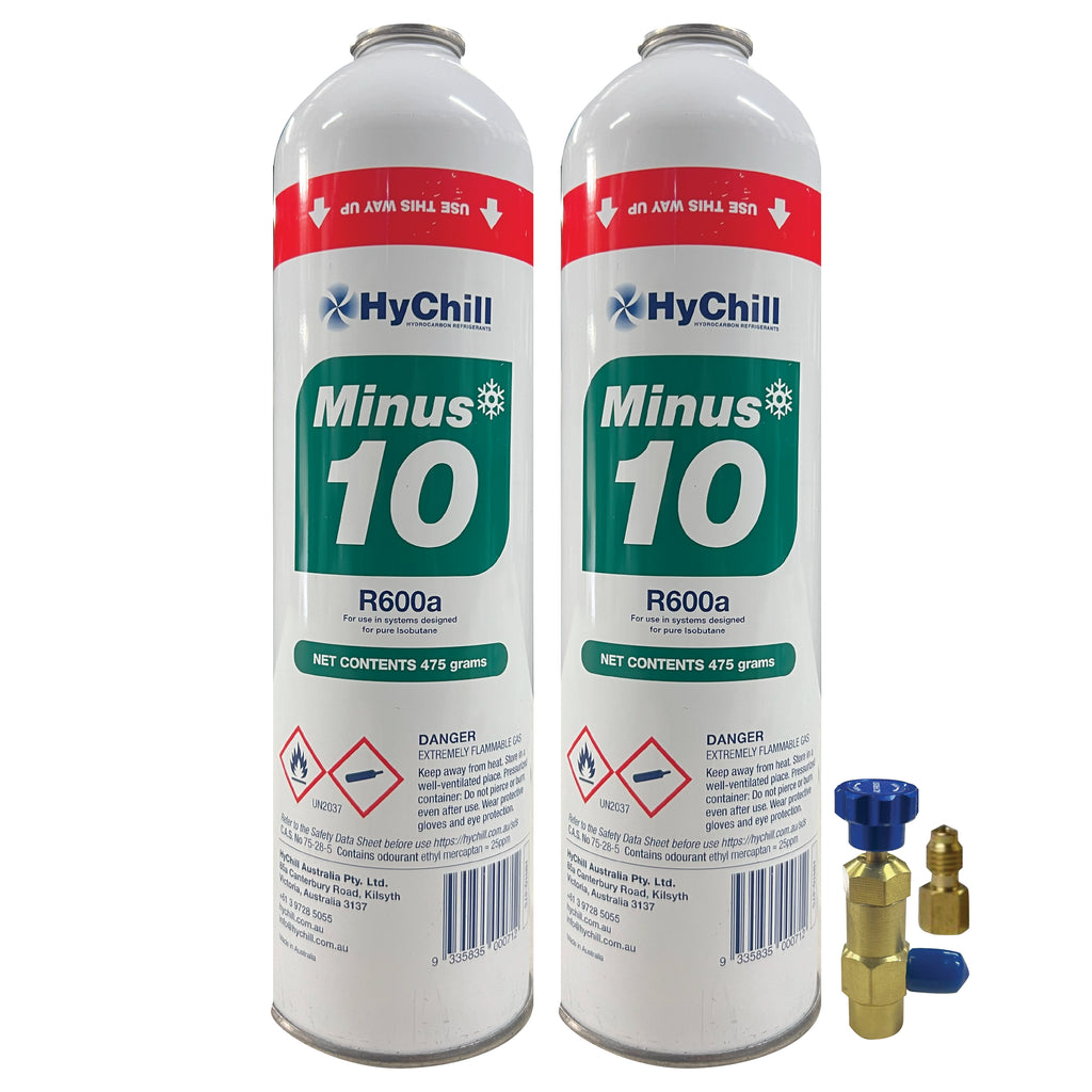 Hychill Minus10 Duo Pack – R600a Refrigerant Replacement