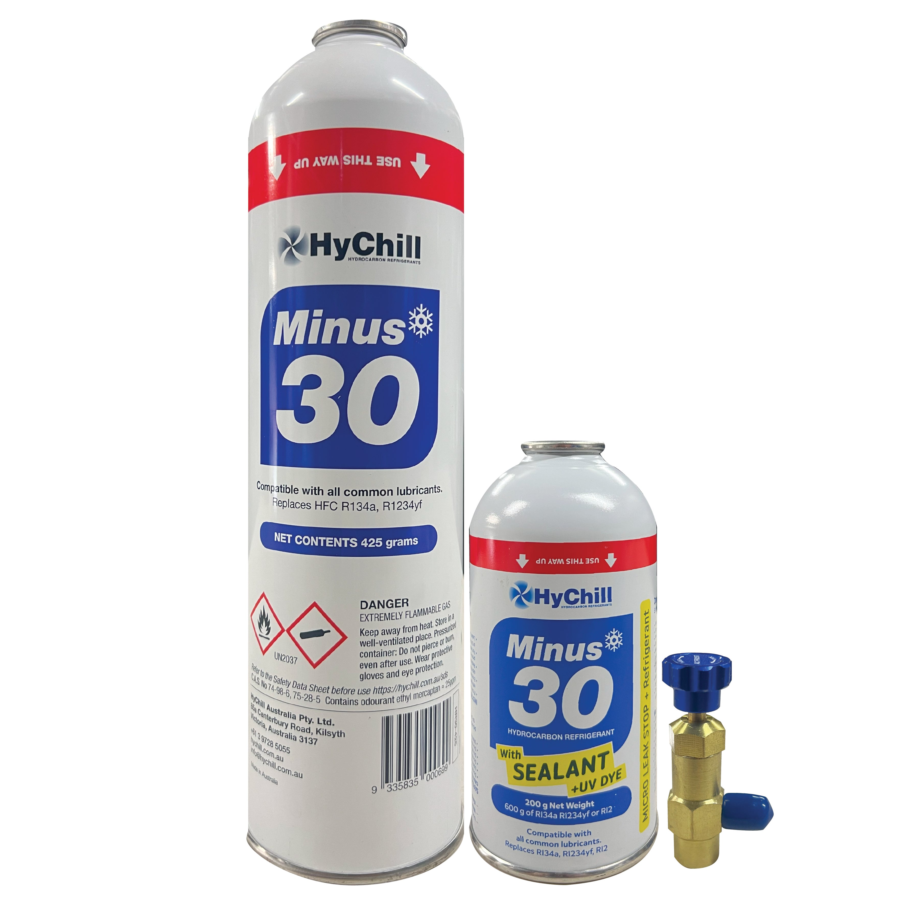 Hychill Minus30 Duo Pack – Hydrocarbon Alternative for R134a, R12 & R1234yf