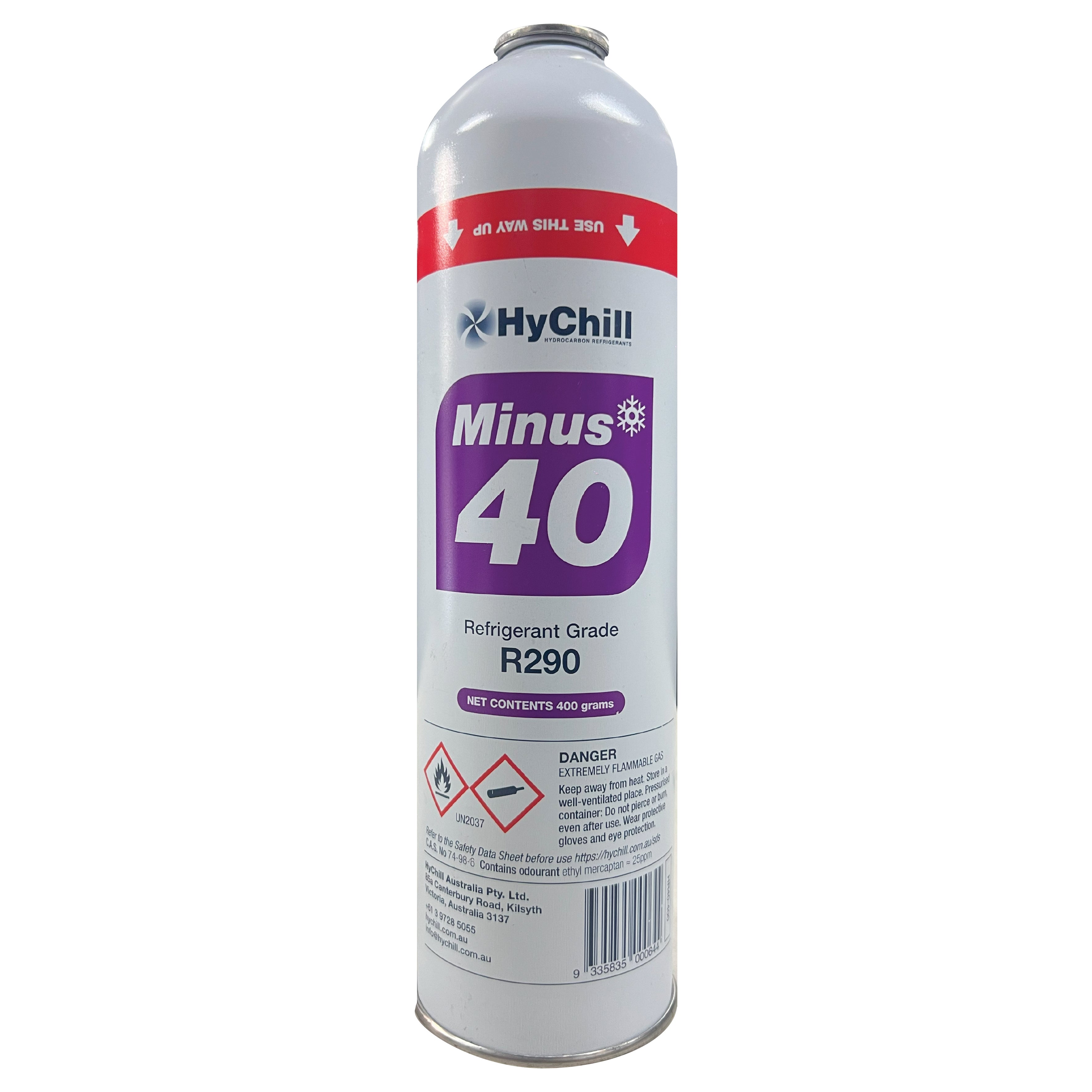 Hychill Minus40 Single Can – R290 Refrigerant Alternative – Easy to Use