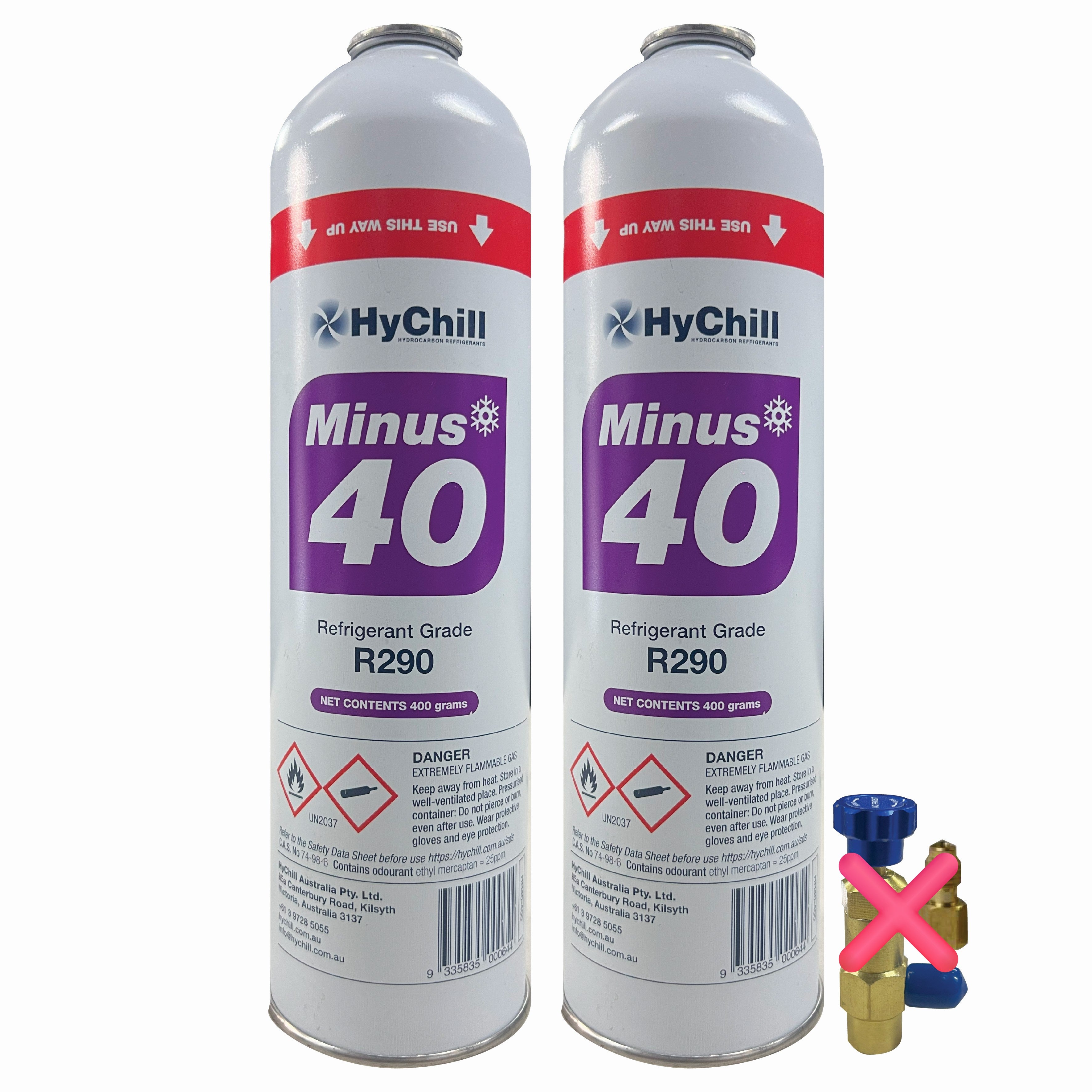 Hychill Minus40 Duo Pack – R290 Refrigerant Alternative for Efficient Cooling