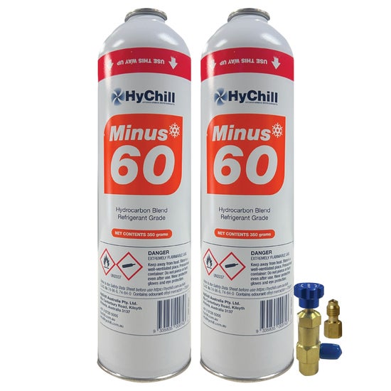 Hychill Minus60 – Duo Pack – R410A & R32 Refrigerant Alternative – Easy to Use