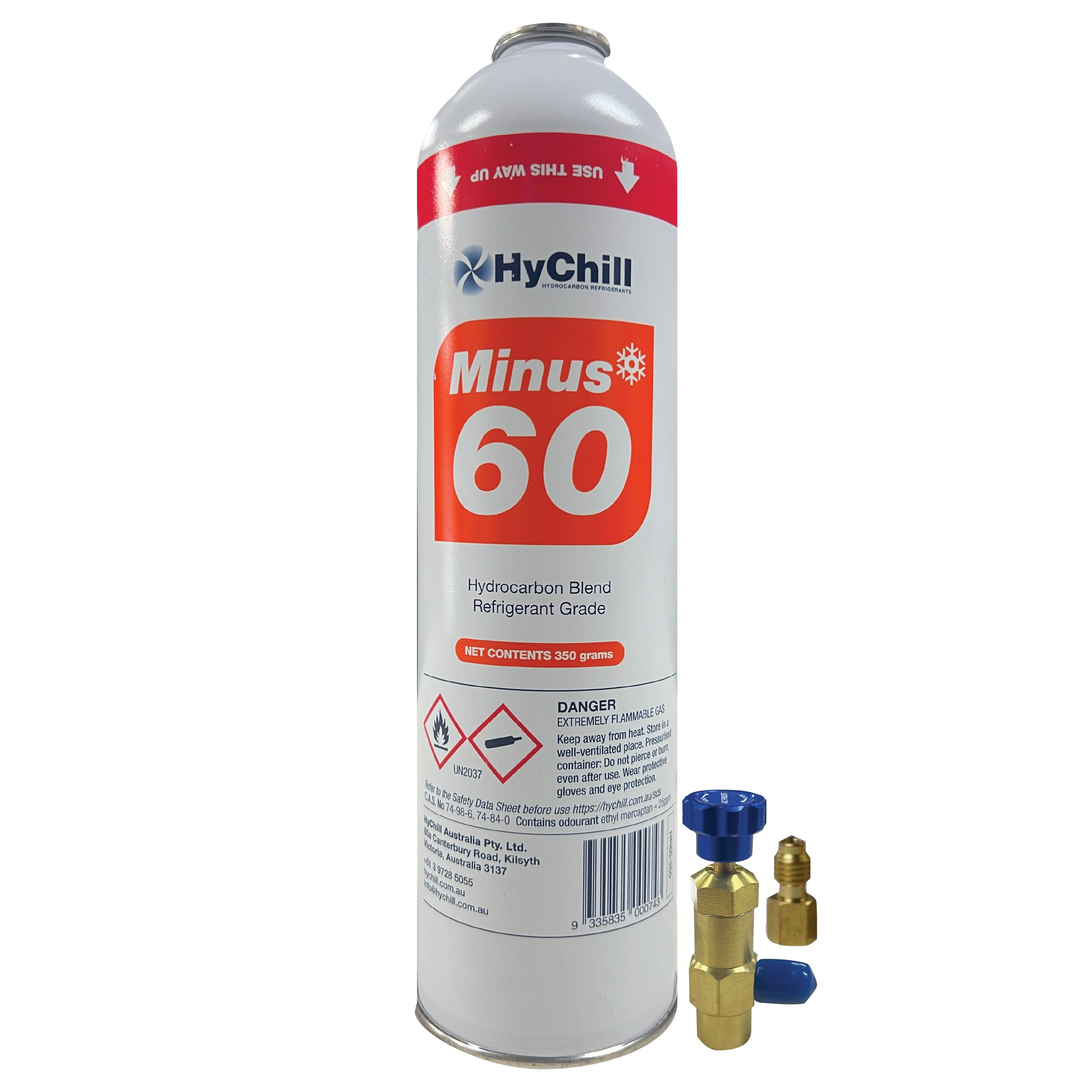 Hychill Minus60 Single with Tap – R410A & R32 Refrigerant Alternative – Easy to Use